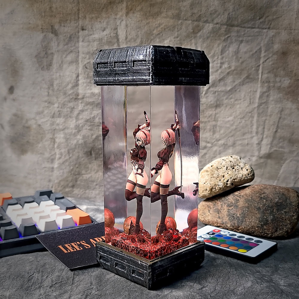 2B Resin Figure Resin Lamp