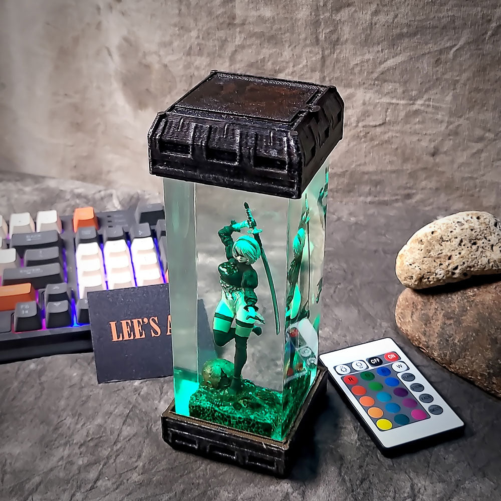 2B Resin Figure Resin Lamp