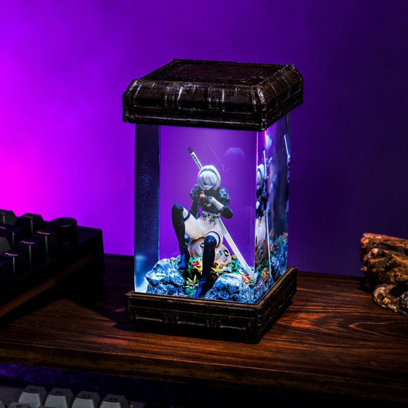 2B Nier automata figure resin lamp