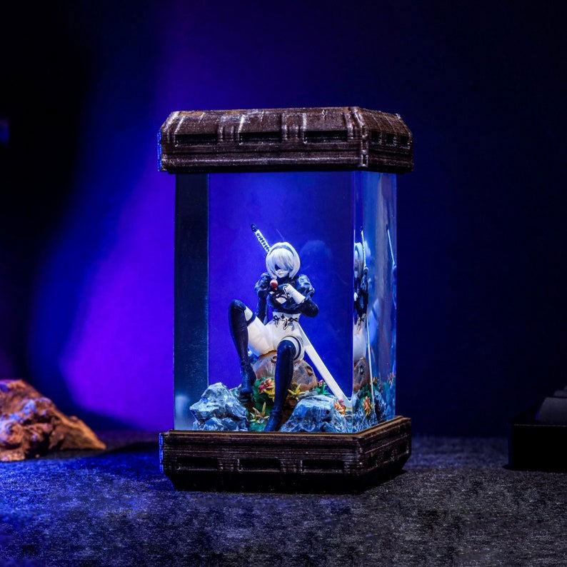 2B Nier automata figure resin lamp
