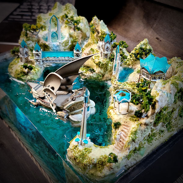 Elf Boat Valinor Light Box - The Lord Of The Rings Fanart
