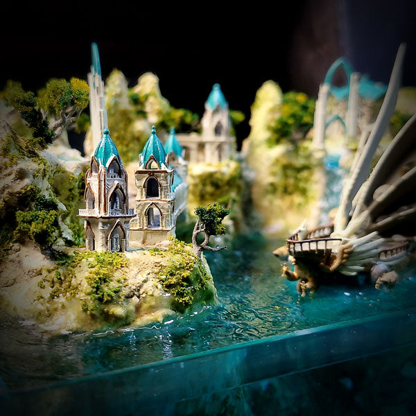 Elf Boat Castle Light Box - The Lord Of The Rings Fanart Info
