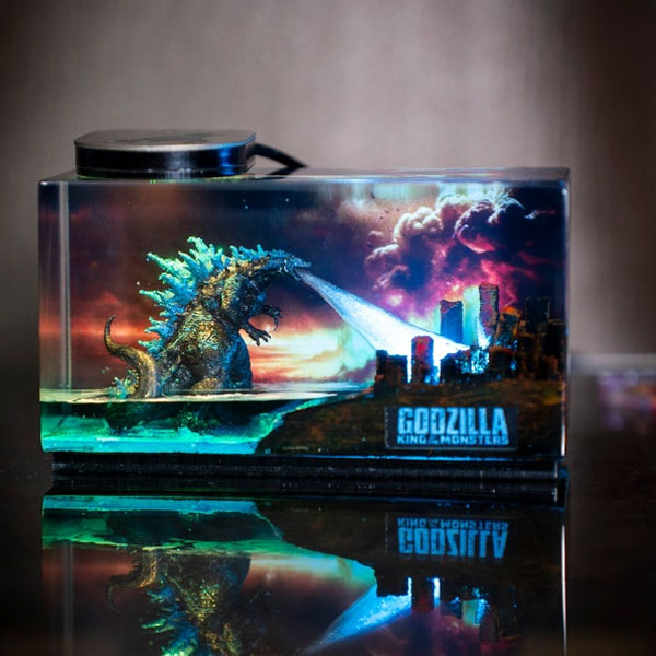 Godzilla Atomic Breath Figure Resin Lamp