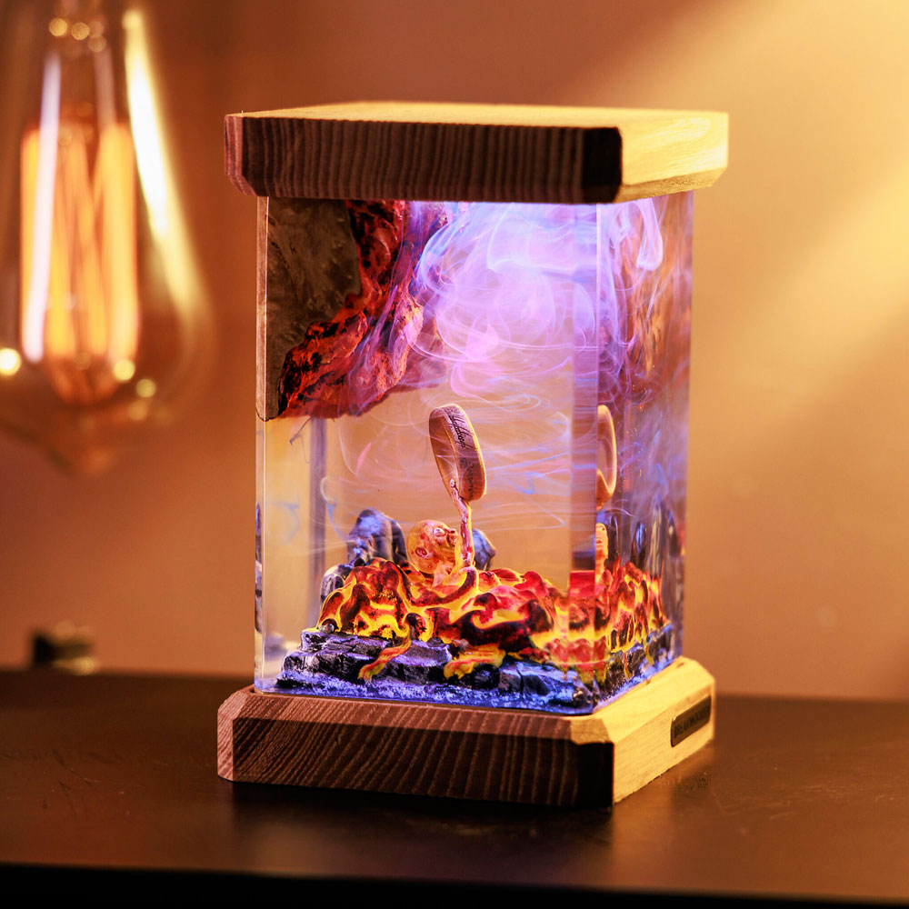 Gollum figure the lord of the rings resin lamp