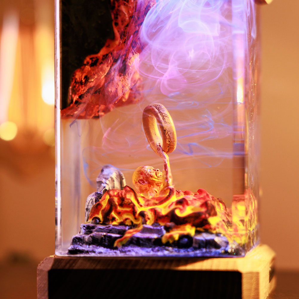 Gollum figure the lord of the rings resin lamp