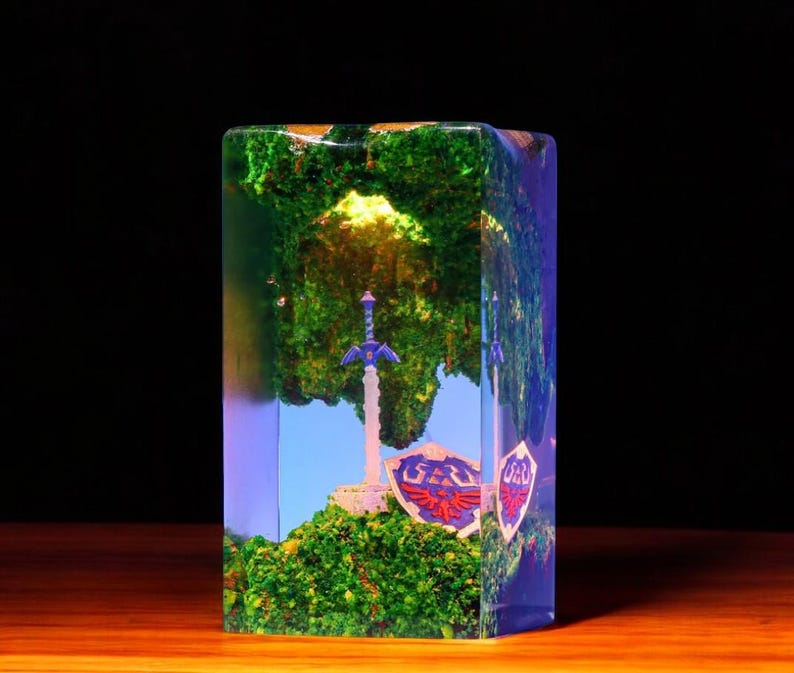 Master Sword Hylian Shield Lamp