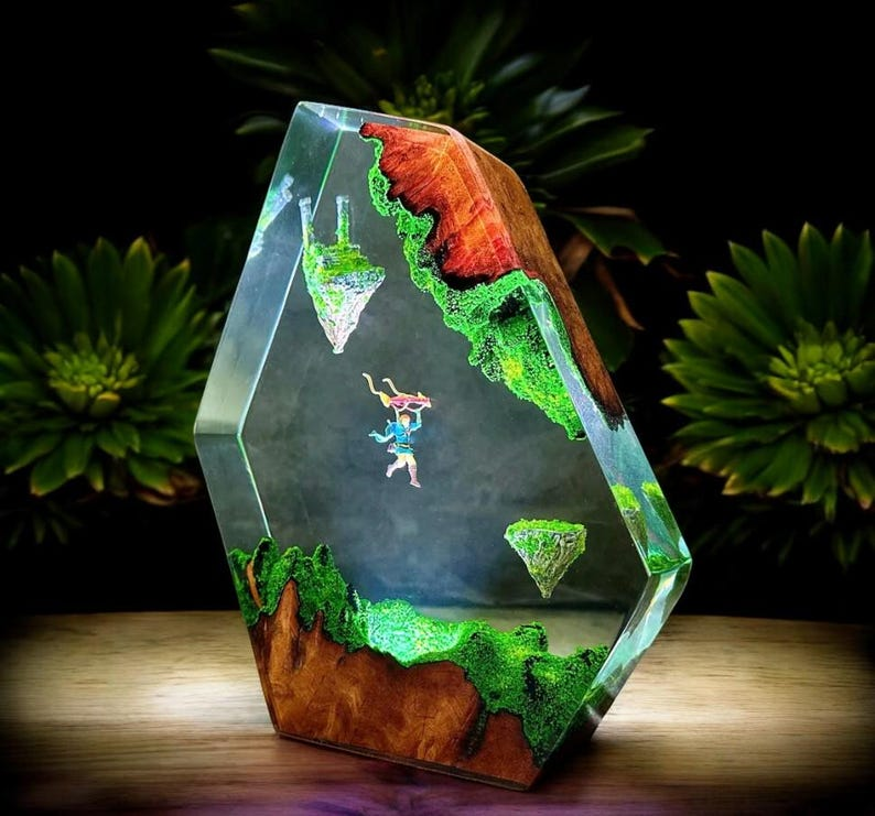 Link & Sky Island Night Light - The Legend of Zelda Gift