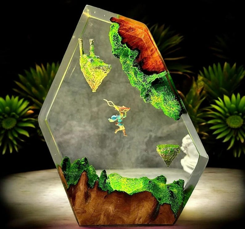 Link & Sky Island Night Light - The Legend of Zelda Gift