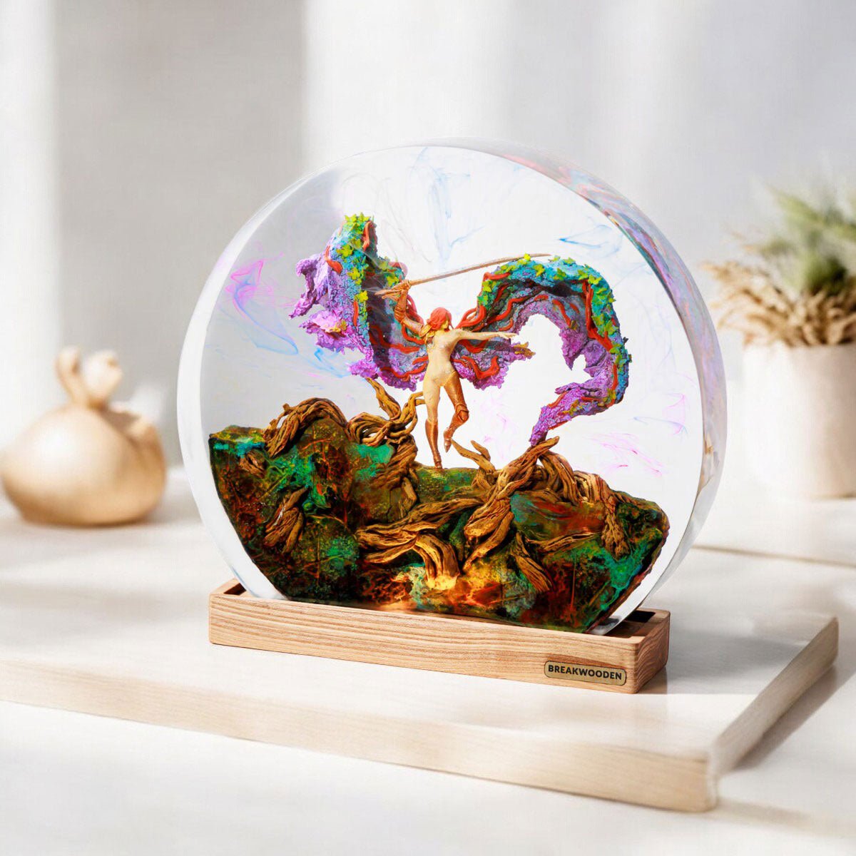 Malenia Elden Ring Lamp - LED Night Light Figure - tinylighting