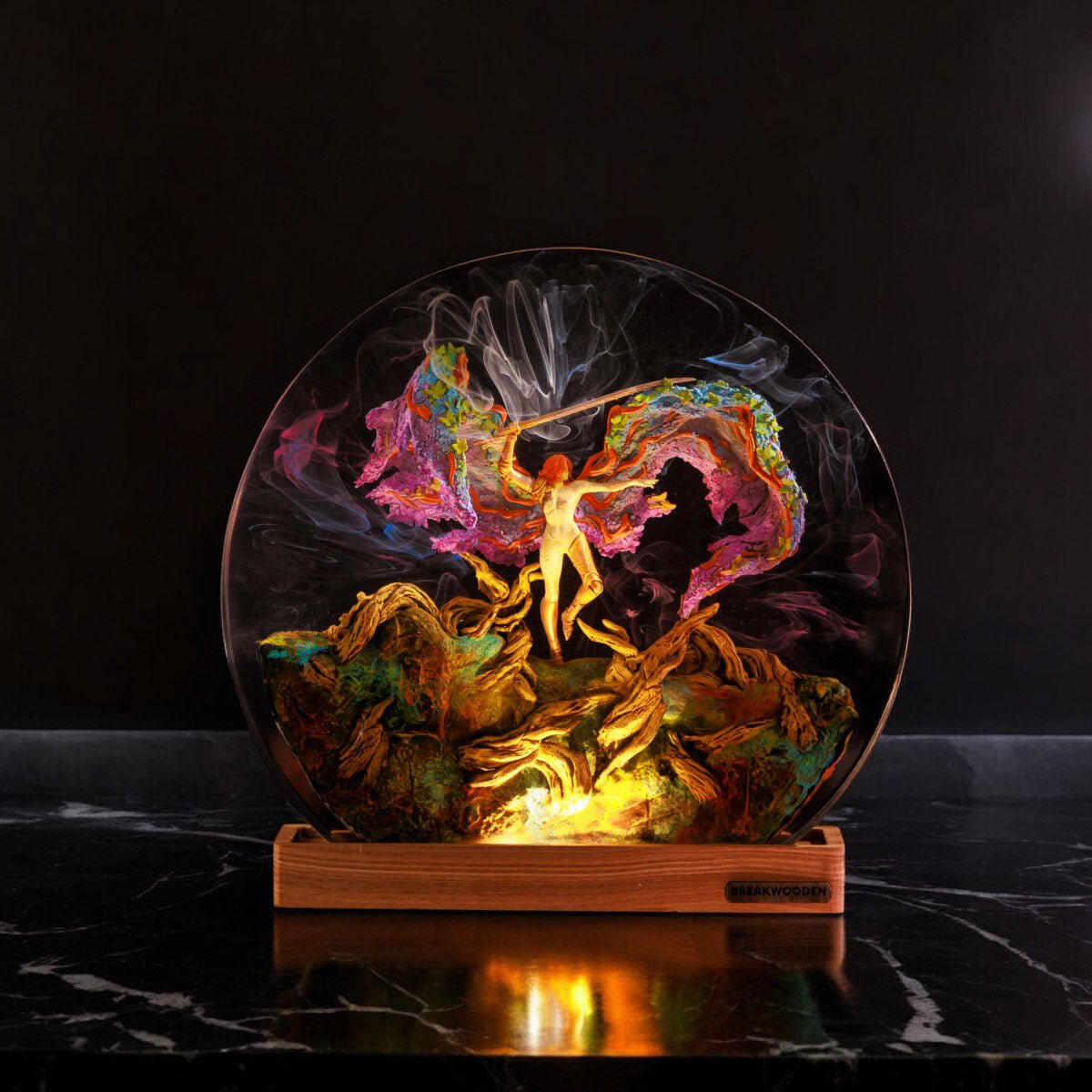 Malenia Elden Ring Lamp - LED Night Light Figure - tinylighting