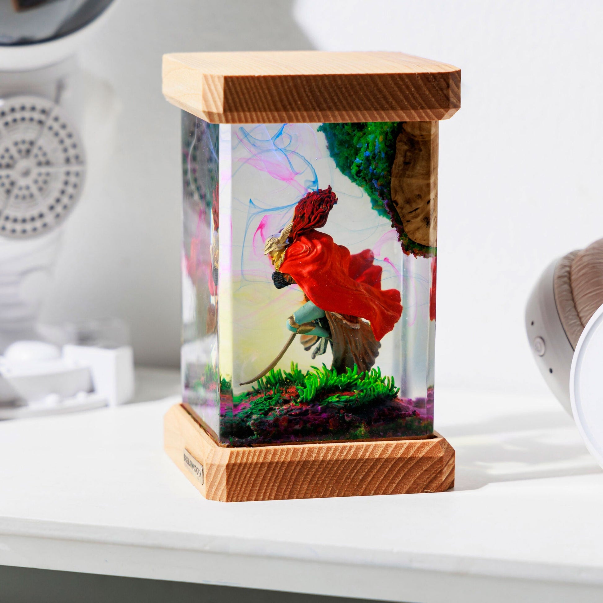 Malenia Elden Ring Resin Lamp with LED Lights - tinylighting