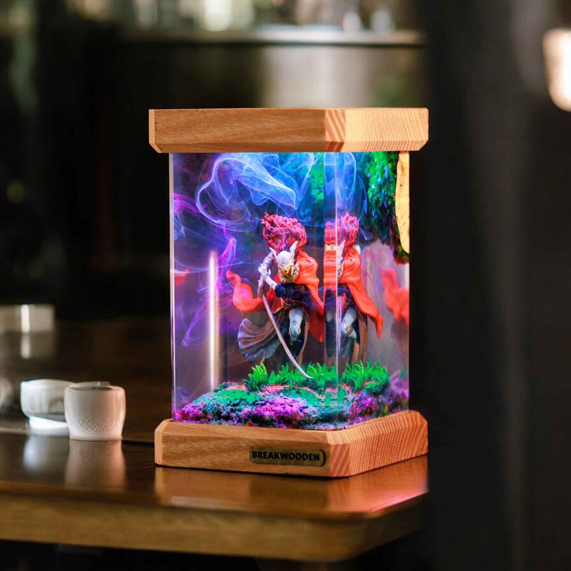 Malenia Elden Ring Resin Lamp with LED Lights - tinylighting