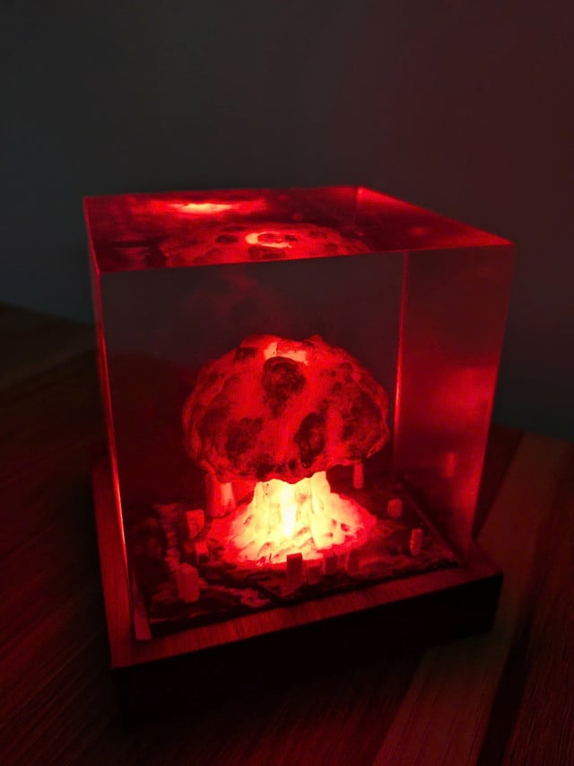 Atomic Bomb Resin Light- Perfect Gifts