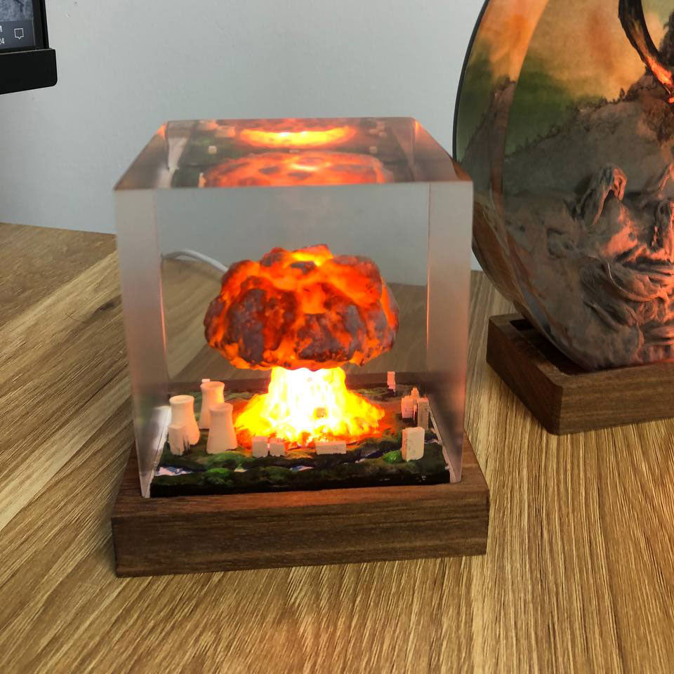 Atomic Bomb Resin Light- Perfect Gifts