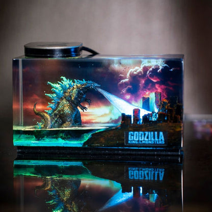 Godzilla Atomic Breath Figure Resin Lamp 