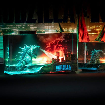 Godzilla Atomic Breath Figure Resin Lamp 