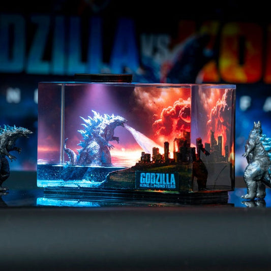 Godzilla Atomic Breath Figure Resin Lamp 