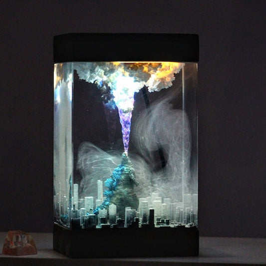 Unique Godzilla Gifts Resin Lamp with Atomic Blast