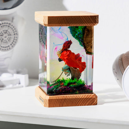 Malenia Elden Ring Resin Lamp with LED Lights - tinylighting