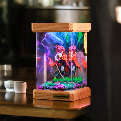 Malenia Elden Ring Resin Lamp with LED Lights - tinylighting